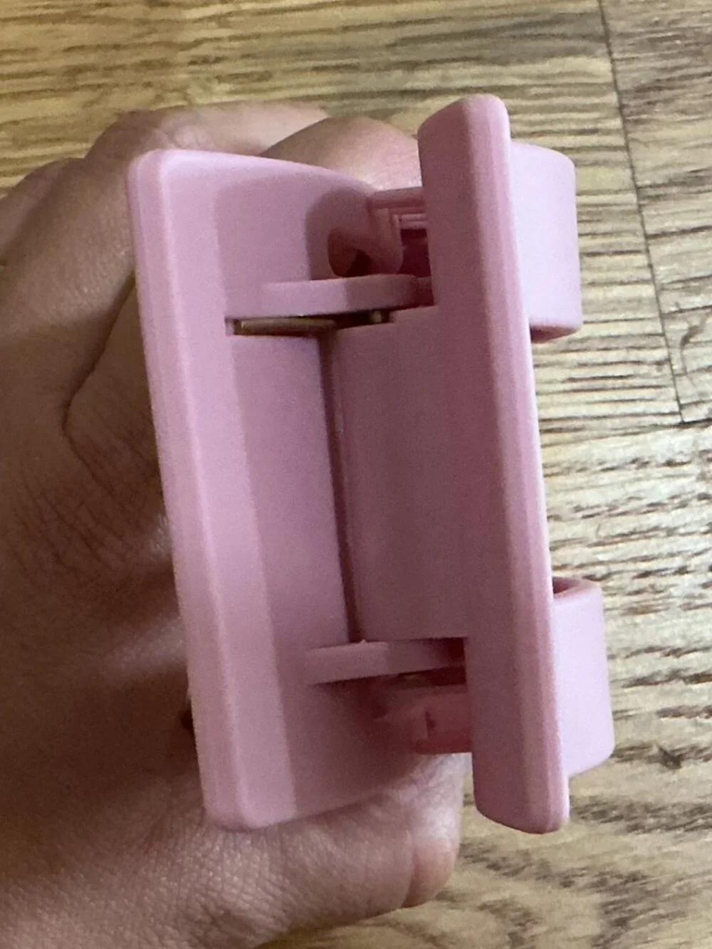 Teleties Large Flat Rectangle Clip - Merry Pinkmas